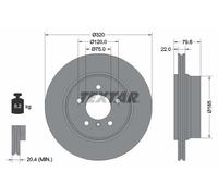 TEXTAR 92141603 Disco freno per BMW