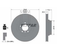 TEXTAR 92155305 Disco freno per BMW