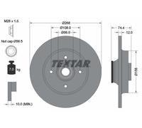 Disco freno TEXTAR 92168703 posteriore, pieno, 1 Pezzo