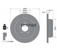 TEXTAR 92175503 Disco freno per LAND ROVER