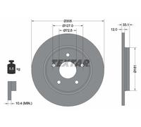 TEXTAR 92181005 Disco freno per CHRYSLER,DODGE,FIAT,VW