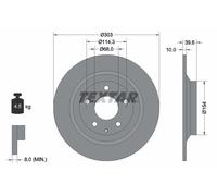Textar Disco freno 92242703 posteriore pieno Ø303 mm per Mazda CX-5