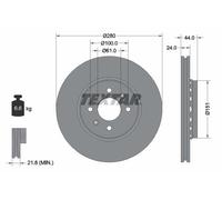 TEXTAR 92254603 Disco freno per DACIA,RENAULT,SAMSUNG