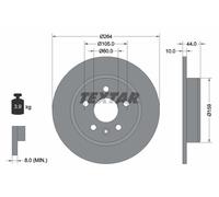 TEXTAR 92275303 Disco freno per BUICK (SGM),CHEVROLET,CHEVROLET (SGM),HOLDEN,OPE