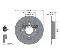 TEXTAR 92303603 Disco freno per SUZUKI