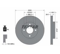 TEXTAR 92303703 Disco freno per SUZUKI