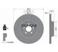 TEXTAR 92307005 Disco freno per MERCEDES-BENZ