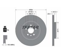 TEXTAR 92314305 Disco freno