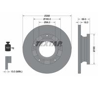 TEXTAR 92316903 Disco freno per FORD,FORD (JMC),FORD AUSTRALIA