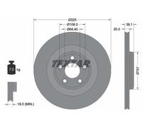 TEXTAR 92319905 Disco freno per JAGUAR