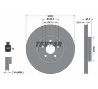 TEXTAR 92326103 Disco freno per FORD