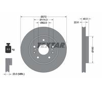 TEXTAR 92329603 Disco freno per SUZUKI