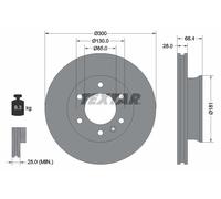 TEXTAR 93143203 Disco freno per DODGE,FREIGHTLINER,MERCEDES-BENZ,MERCEDES-BENZ (