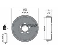 Textar Tamburo freno 94046300 per Audi, SEAT, Skoda, VW