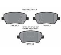 TEXTAR Kit pastiglie freni Anteriore per RENAULT Duster (HS) Scala (LJM) 2440301
