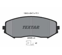 TEXTAR Kit pastiglie freni Anteriore per SUZUKI Grand Vitara II SUV (JT, TE, TD)