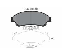 TEXTAR Kit pastiglie freni Anteriore per SUZUKI VITARA (LY) SX4 S-Cross (JY)