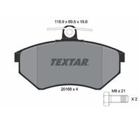 TEXTAR Kit pastiglie freni Anteriore per VW GOLF III (1H1) GOLF II (19E, 1G1)