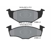 TEXTAR Kit pastiglie freni Anteriore per VW POLO (9N) Polo Hatchback (6N1) GOL V