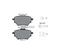 TEXTAR Kit pastiglie freni Posteriore non predisposto per visualizzazione avviso usura con accessori 2583901 Compatibilità con OPEL Corsa F GRANDLAND X A18 MOKKA Combo E Van/Station Wagon X19, DS