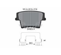 TEXTAR Kit pastiglie freni Posteriore per CHRYSLER 300 C Touring (LX, LE)