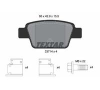 TEXTAR Kit pastiglie freni Posteriore per FIAT BRAVO II (198) STILO (192)
