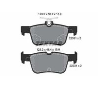 TEXTAR Kit pastiglie freni Posteriore per FORD Kuga Mk2 (DM2) S-Max (CJ) 2253101