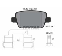 TEXTAR Kit pastiglie freni Posteriore per LAND ROVER Freelander 2 SUV (L359)