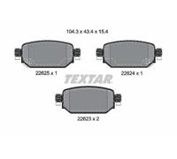 TEXTAR Kit pastiglie freni Posteriore per MAZDA CX-3 (DK) 3 Hatchback (BM, BN)