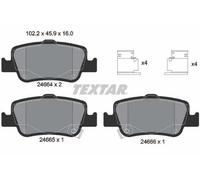 TEXTAR Kit pastiglie freni Posteriore per TOYOTA AURIS (NZE18, ZRE18) 2466401