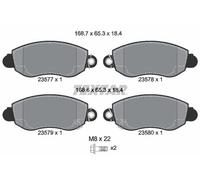 2357701 Kit pastiglie freno, Freno a disco anteriore (MARCA-TEXTAR)..