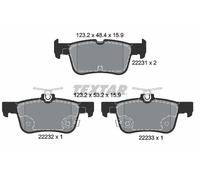 Set di pastiglie freno TEXTAR 2223101, posteriore