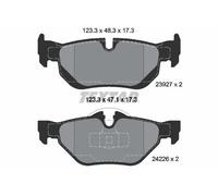 Set di pastiglie freno TEXTAR 2392701, indietro