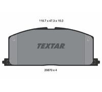 TEXTAR 2087001 Kit pastiglie freni