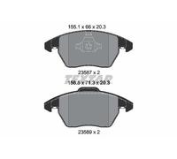 Textar Kit Pastiglie Freno per Audi A1 VW Golf Plus Jetta Mk6 Up Frontale