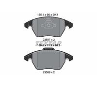 Textar Kit Pastiglie Freno per Audi A1 VW Golf Plus Jetta Mk6 Up Frontale