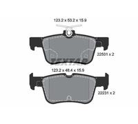 Set di pastiglie freno TEXTAR 2253101, posteriore