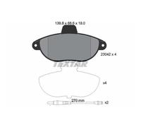 TEXTAR Pastiglie Bremsbelegsatz Frontale per Fiat Scudo Combinato Citroën Jumpy