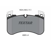 TEXTAR Pastiglie Bremsbelegsatz Frontale per Land Rover Defender Station Carro