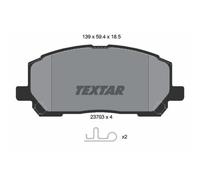 TEXTAR Pastiglie Bremsbelegsatz Frontale per Lexus Rx Toyota Highlander/Kluger