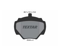 TEXTAR Pastiglie Bremsbelegsatz Posteriore per Land Rover Defender Station Carro