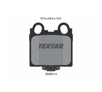 TEXTAR Pastiglie Bremsbelegsatz Posteriore Sistema Sumitomo per Lexus Is I Sc