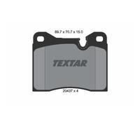 TEXTAR Pastiglie Freni Anteriori per BMW 2000-3.2 Coupé Alfa Romeo 6 Testarossa