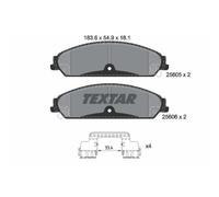 Set di pastiglie freno TEXTAR 2560501, anteriore