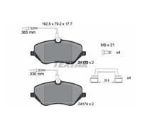 TEXTAR Pastiglie Freni Anteriori per Peugeot 607 407 Sw Citroën C6 C5 III Break