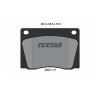 TEXTAR Pastiglie Freno Anteriore per Mercedes-Benz Pagode W113 230 Sl