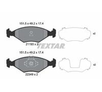 Textar Pastiglie Freno Asse per Ford Focus, Galaxy, Kuga II , Mondeo V, S-MAX