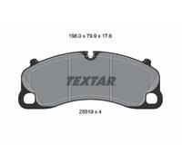 TEXTAR Pastiglie Freno Bremsbelegsatz Frontale Adatto per Porsche 911 Cabriolet