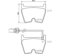 TEXTAR Pastiglie Freno Bremsbelegsatz Frontale per Audi A4 Avant A5