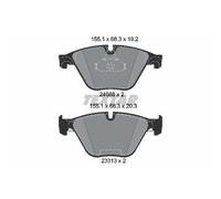 TEXTAR Pastiglie Freno Bremsbelegsatz Frontale per BMW 5er Parabrezza Touring